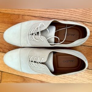 Aldo Men's Suede Ecru Oxford Shoes